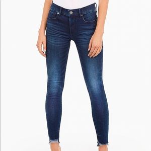 Express Raw Hem Ankle Skinny Jeans size 4 Long